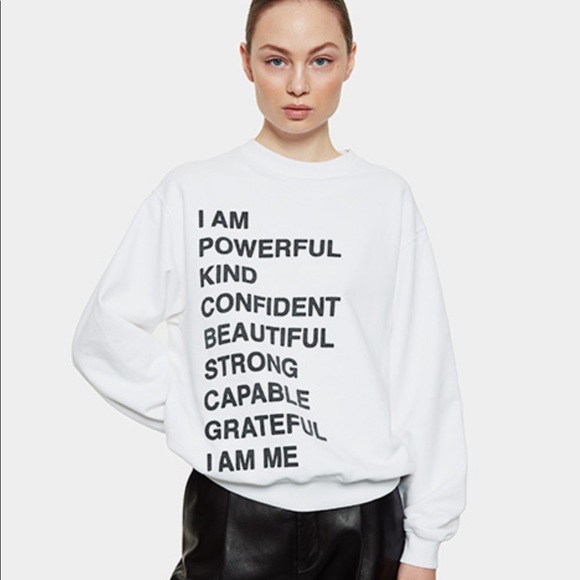 Anine Bing Sweaters - Anine Bing Empowerment Ramona Crewneck